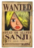 Estampa Sanji Wanted - OBM