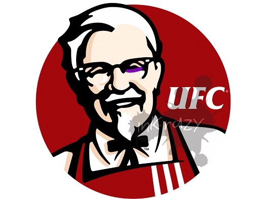 Estampa UFC/KFC - Camiseta Branca