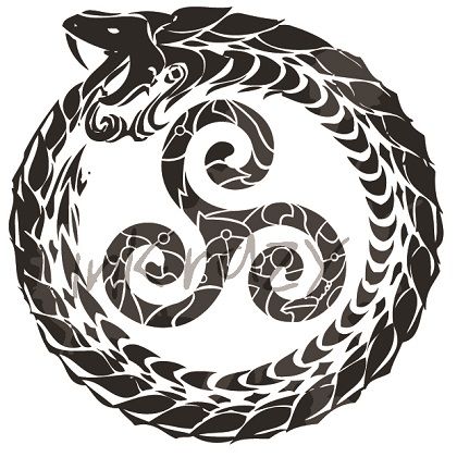 Estampa Ourbouros Triskelion - Power Film