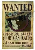 Estampa Portgas D Ace Wanted - OBM