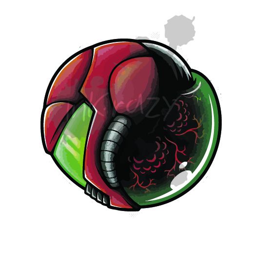 Estampa Ying Yang Metroid - Camiseta Branca