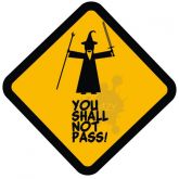 Estampa You Shall Not Pass - Camiseta Branca